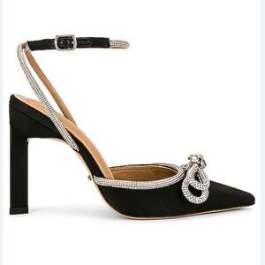 Tony Bianco Black Heels with Silver Detailing size 7